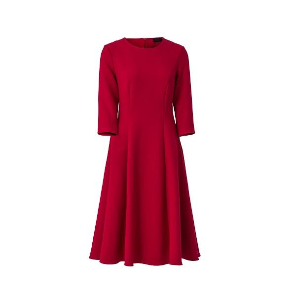 Red Long Sleeve Party Dress